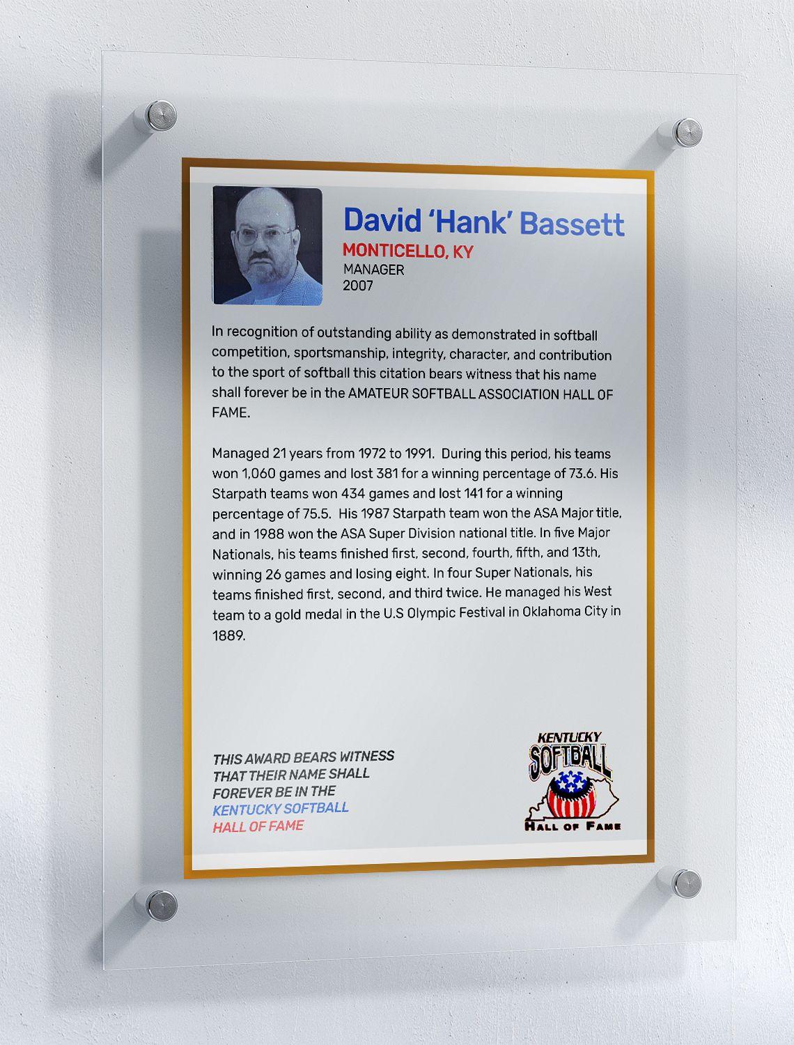 Bassett, David "Hank"