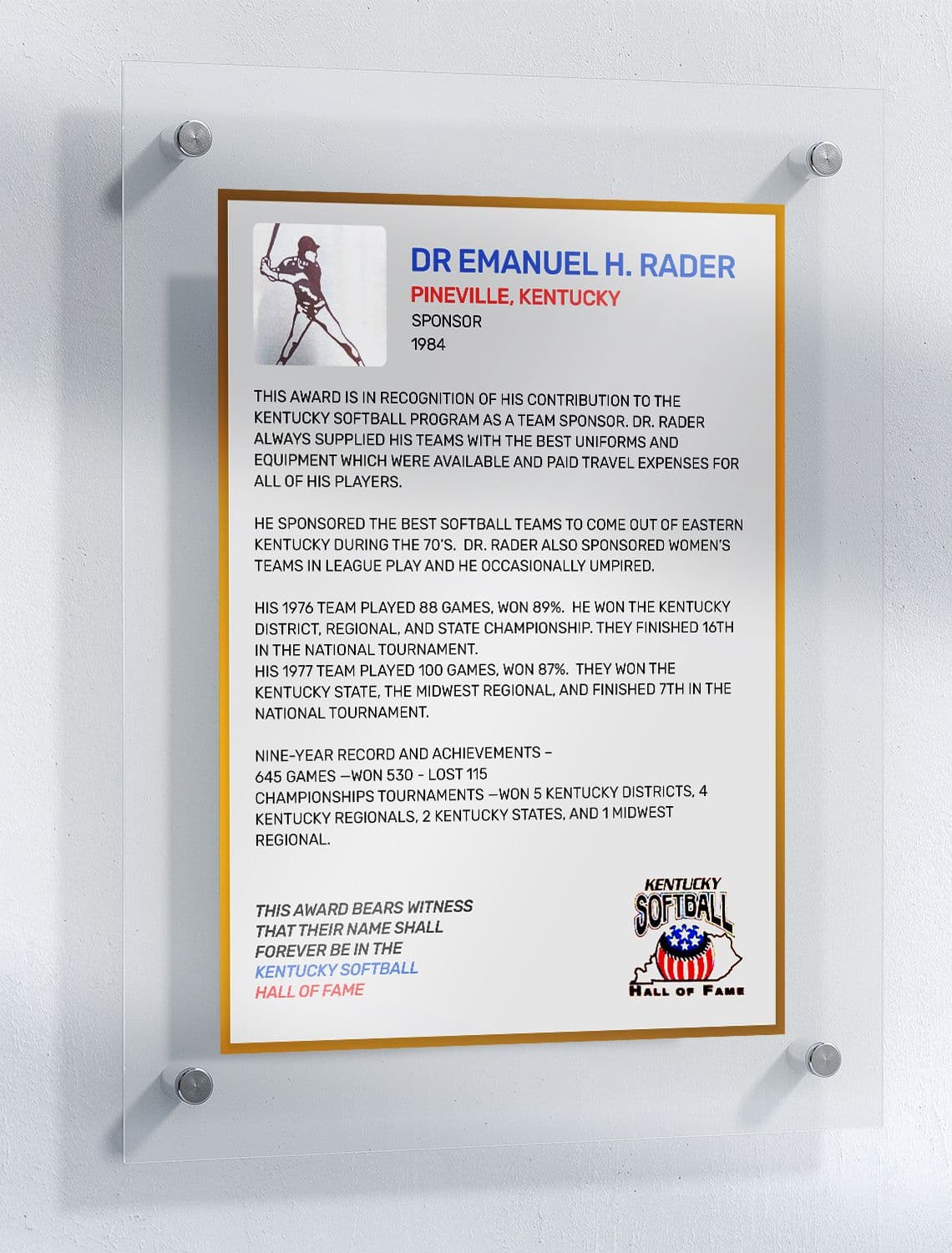 Rader, Dr. Emanuel H.