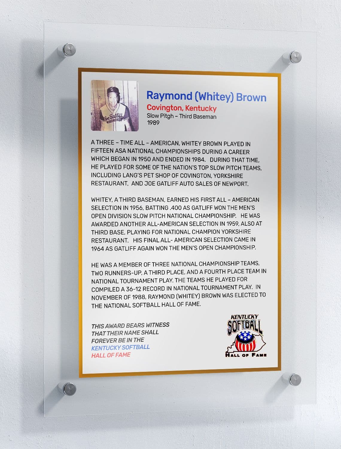 Brown, Raymond "Whitey"