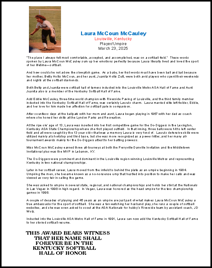 McCoun McCauley, Laura